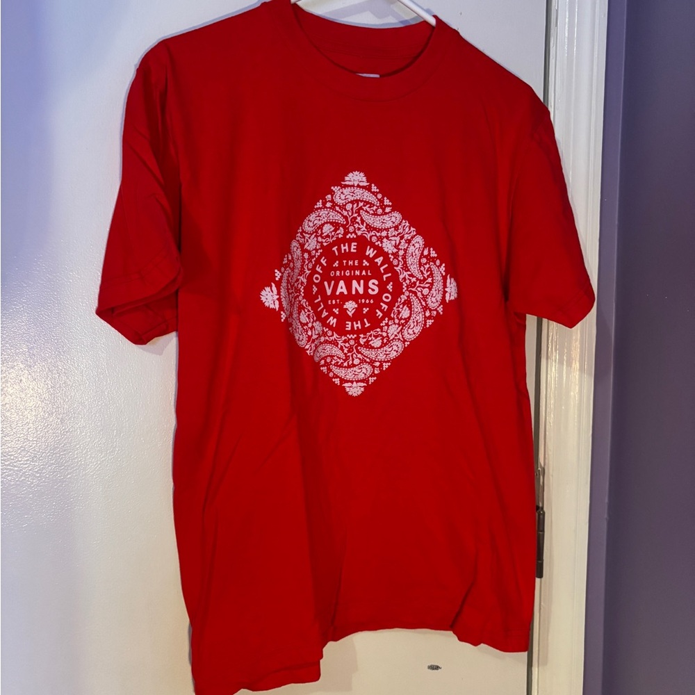 Vans Red Short Sleeve Men's Tee
